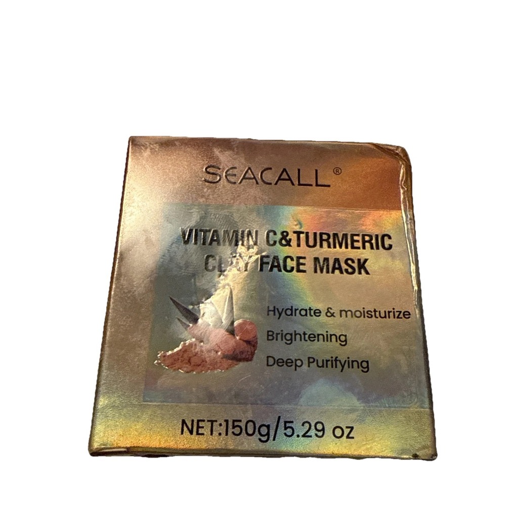 SEACALL  Vitamin C&Turmeric Clay Face Mask -‎ NEW - Sealed